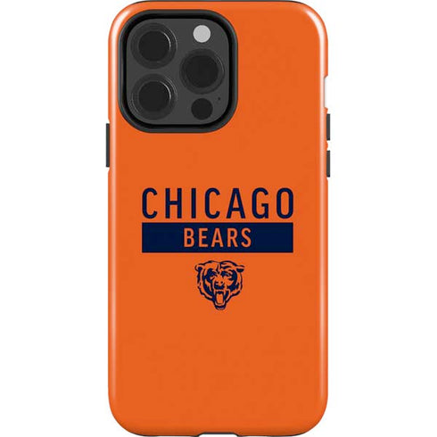 NFL Chicago Bears Orange Performance Series iPhone 15 Pro Impact Case